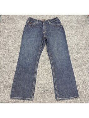 Ariat M4 Jeans Mens 32x30 Relaxed Boot Cut Blue Denim Flame Resistant FR CAT 2